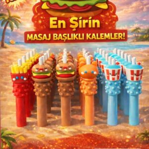 MD-242 HAMBURGER MODELLİ 0,7 VERSATİL MASAJ KALEMİ (PK.36)